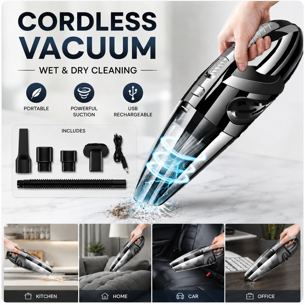 Cordless Car Detail Vacuum